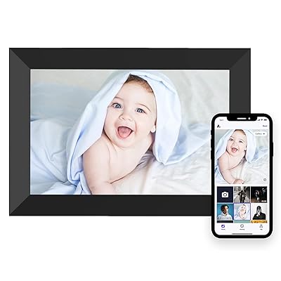 MEZED 10.1'' Digital Picture Frame,Smart Digital Photo Frame with 1280x800 IPS Touch Screen, Auto-Rotate and Slideshow, Easy Setup to Share Moments Via APP from Anywhere Anytime