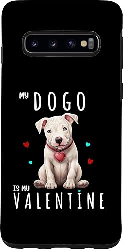 Miniatura 1 de Galaxy S10 Argentine Dogo Argentino Dog Valentine Lover Owner Mom Girl Case
