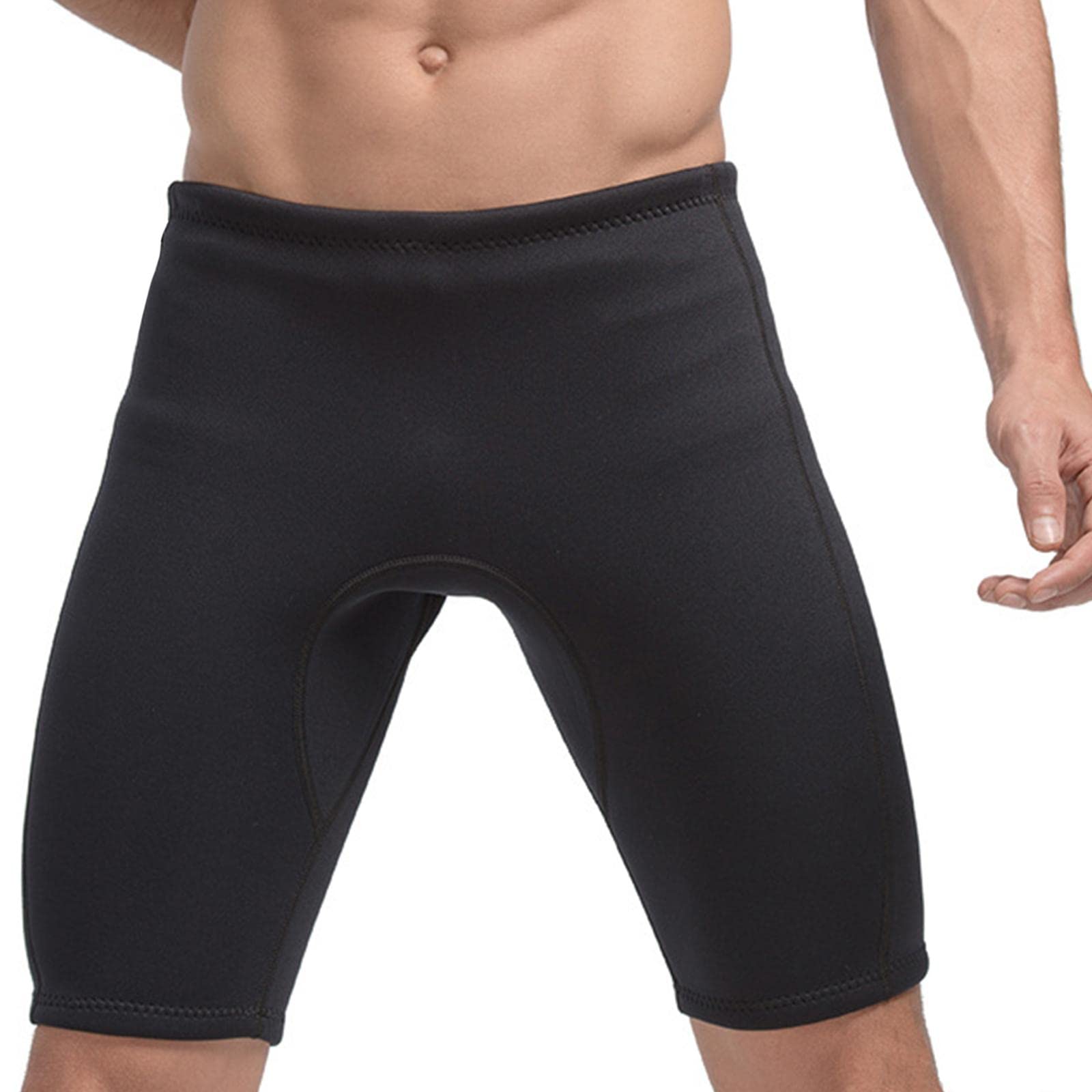 harayaa Pantalones Cortos de Neopreno para Hombre, Pantalones Cortos de Traje de Neopreno de 3 Mm para Mantener El Calor Pantalones de Baño para Aeróbic, 4XL