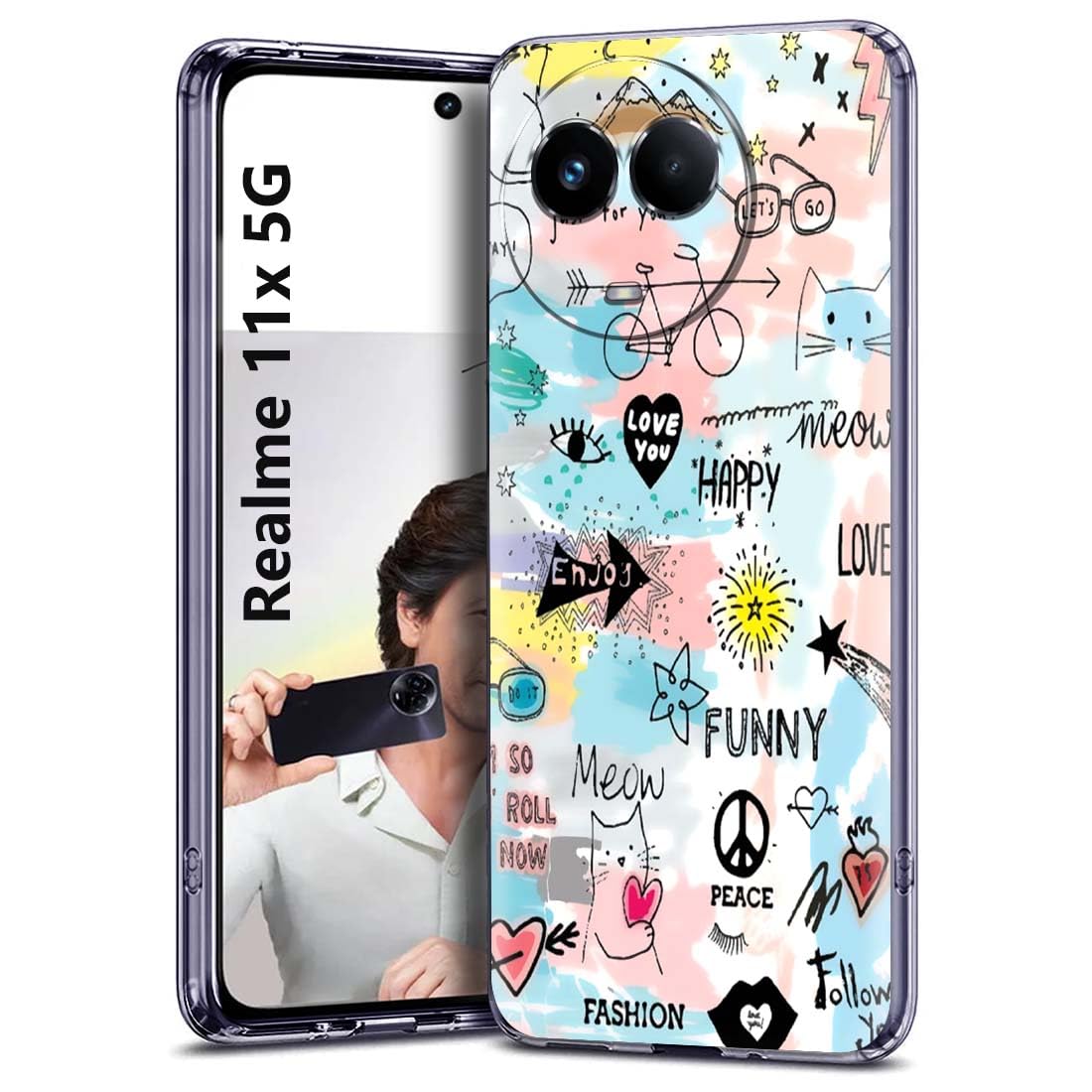 Fashionury Soft Silicon Printed Designer Mobile Back Cover for Realme 11x 5G -D0126 (B0CHJ3W7MP) Amazon Price History, Amazon Price Tracker