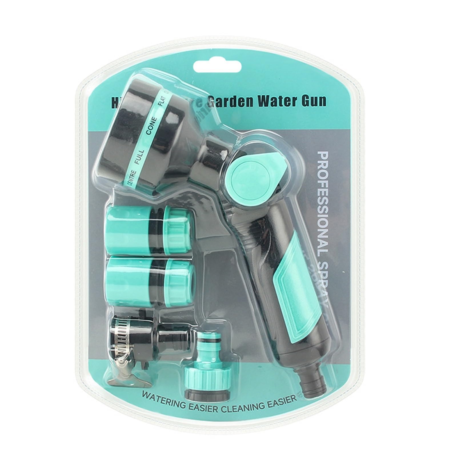 Pistolet à eau bleu pour nettoyer sans gaspiller et réussir l'arrosage du jardin facilement