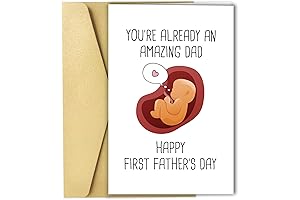 Adorable First Father's Day Card for Expectant Dads