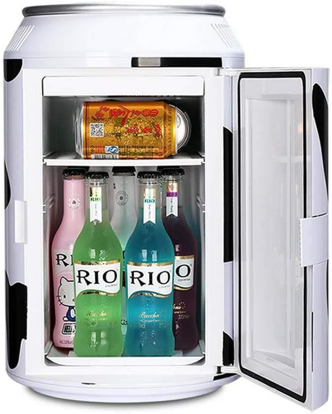 Portable Electric Mini Fridge (11L/12 Can Black/White) Compact Fridge, Thermoelectric Cooler and Warmer (Ship from US),Car Refrigerator,Mini Refrigerater for Home Car RV Bedroom Office Dorm