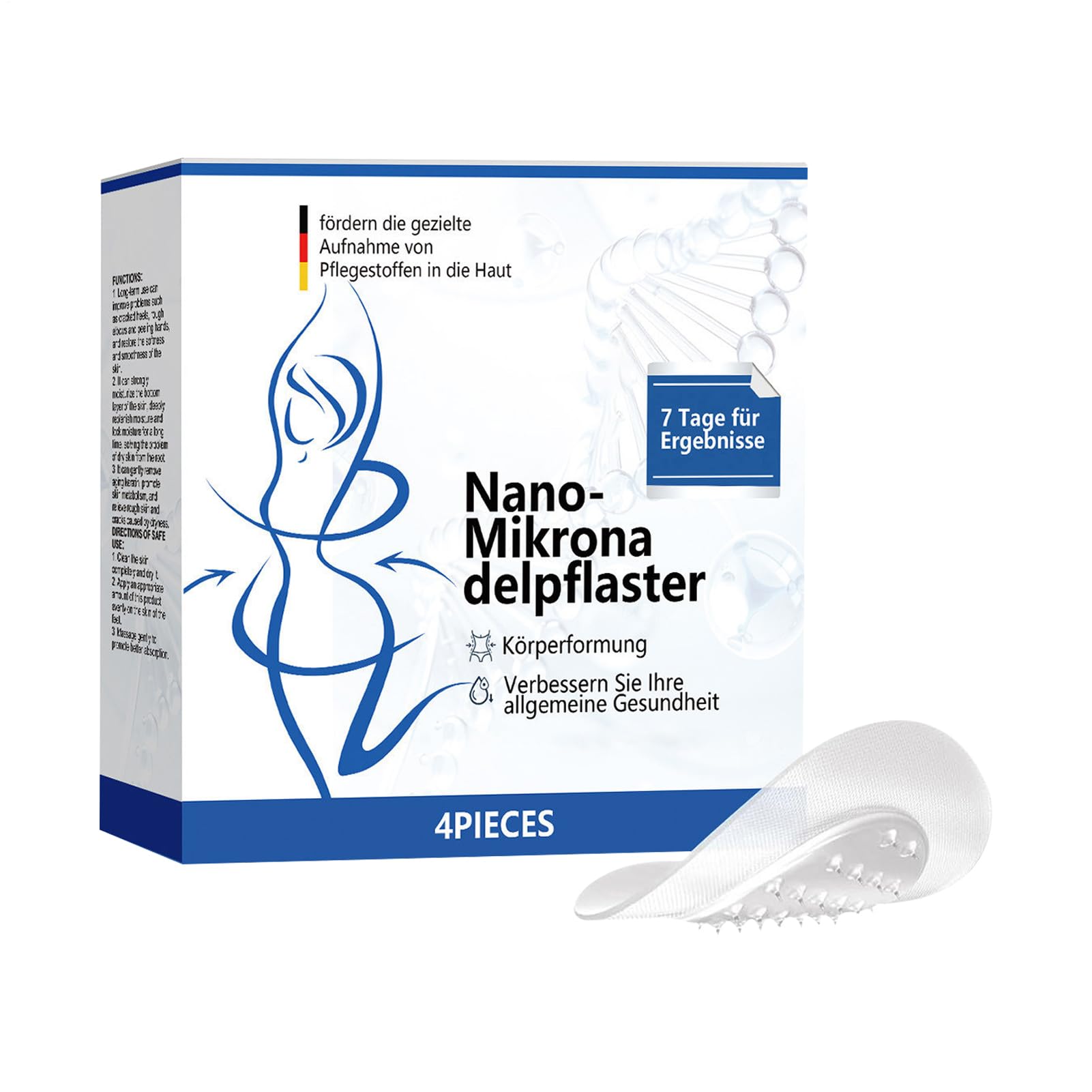Parche de nano microagujas, parches específicos y eficaces para perder peso, parche adelgazante avanzado de nano microagujas, cinta reafirmante corporal para reducción de grasa, contorno corporal Belleza