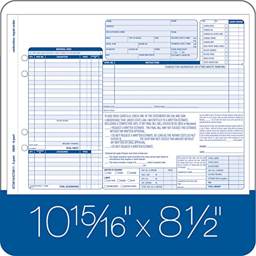 Adams-Garage-Repair-Order-Forms-85-x-11-Inch-3-Parts-250-Count-White-and-Canary-and-White-Tag-GT3811