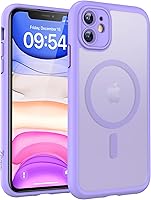 Vista 114 de TOCOL Funda para iPhone 11, compatible con Magsafe, protección completa de cámara, imanes integrados, protección contra caídas, funda translúcida