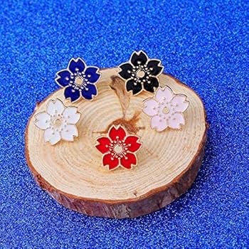 Amazon.co.jp: 桜 ブローチ ピンバッジ バッジ 桜の花びら さくら 襟
