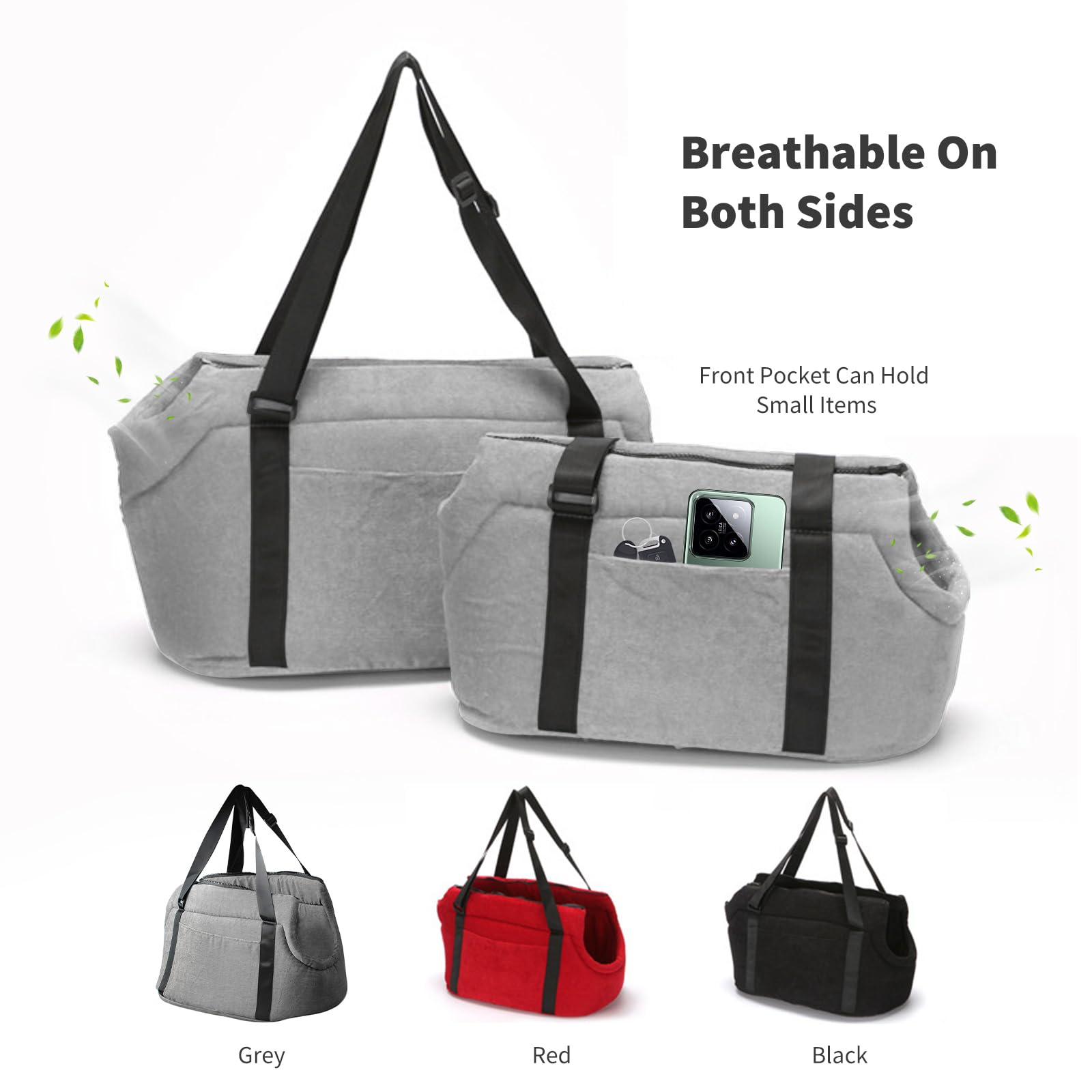 PETCUTE Trasportino Cane e Gatti Borsa per Cane Borsa da Trasporto per Cani traspirante Borsa da Viaggio per Animali Domestici