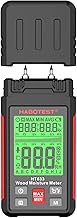 Analisador de qualidade de água,mewmewcat Medidor de Umidade de Madeira HT633 Detector de Umidade Digital Tipo Pino Temperatura Ambiente e Umidade com Display LCD de Luz de Fundo para Madeira Materia