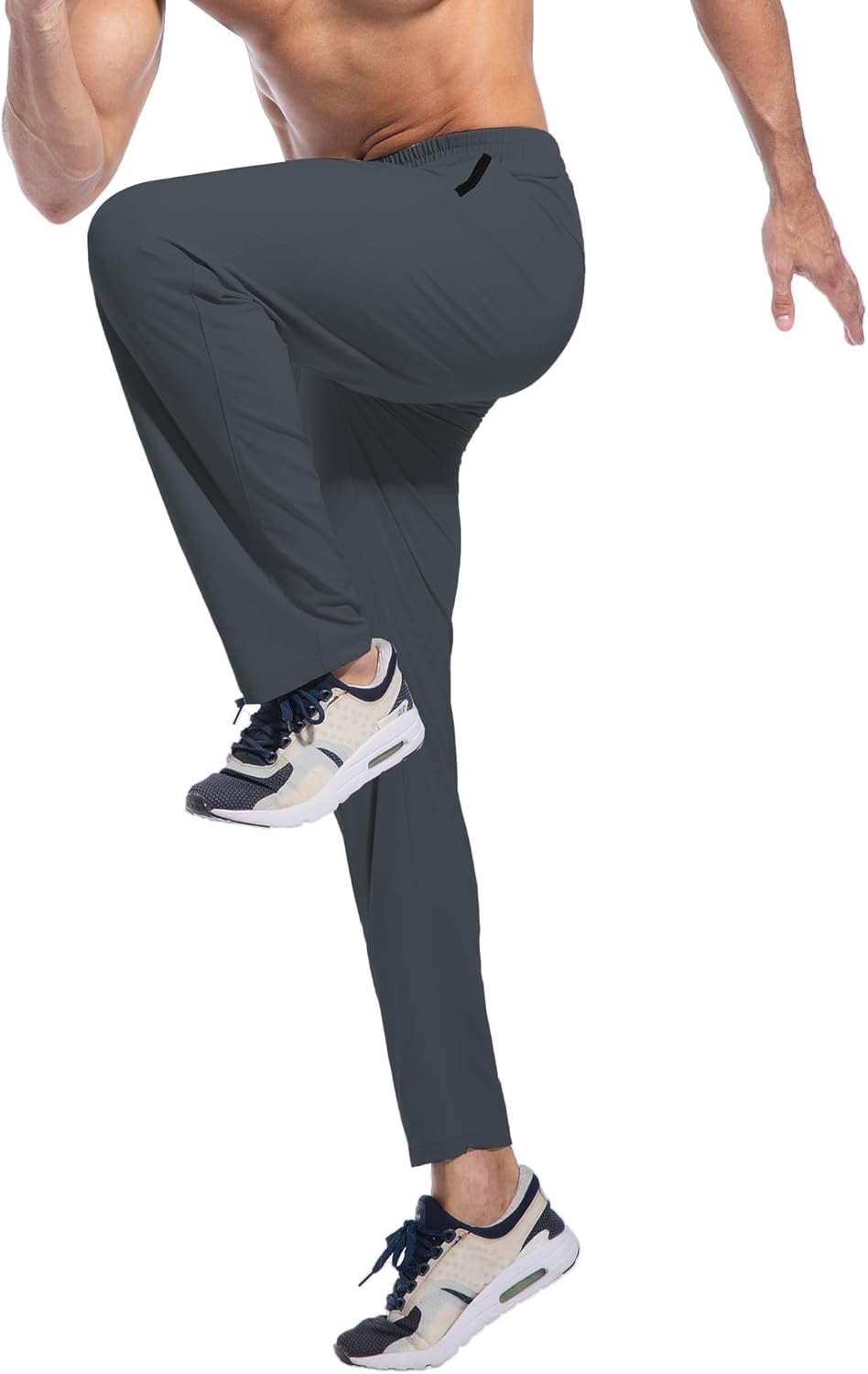 Men's Athletic Running Pants with Zipper Pockets, Suitable for Outdoor, Gym, Running and Training - Image 7