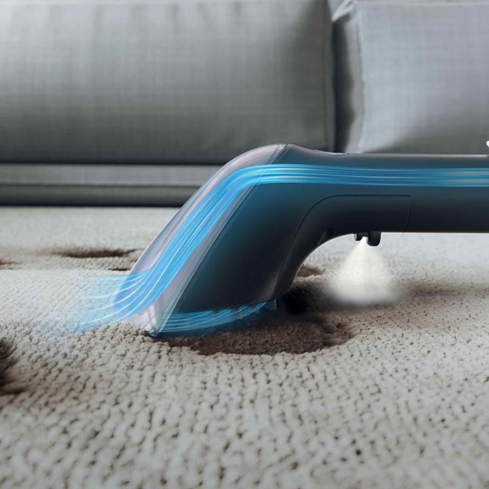 Hoover HS5 Heat Smacchiatore e smacchiatore, lavaggio e asciugatura di tappeti, divani, mobili imbottiti e vetro, serbatoio dell'acqua da 1,5 l, batterie multiple, compatte, 400 W, ideale per animali