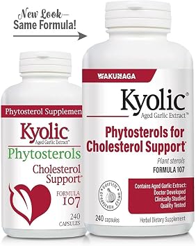 Kyolic Age Phytosterols for Cholesterol Support* Formula 107, 240 Capsules