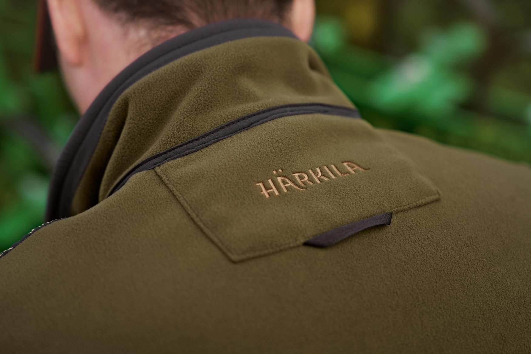 Härkila | Kamko Fleecejacke | Professionelle Jagd Kleidung & Jagd Zubehör | Skandinavische Qualität Made to Last | Farbe: Dark Olive/Arabian Spice, M