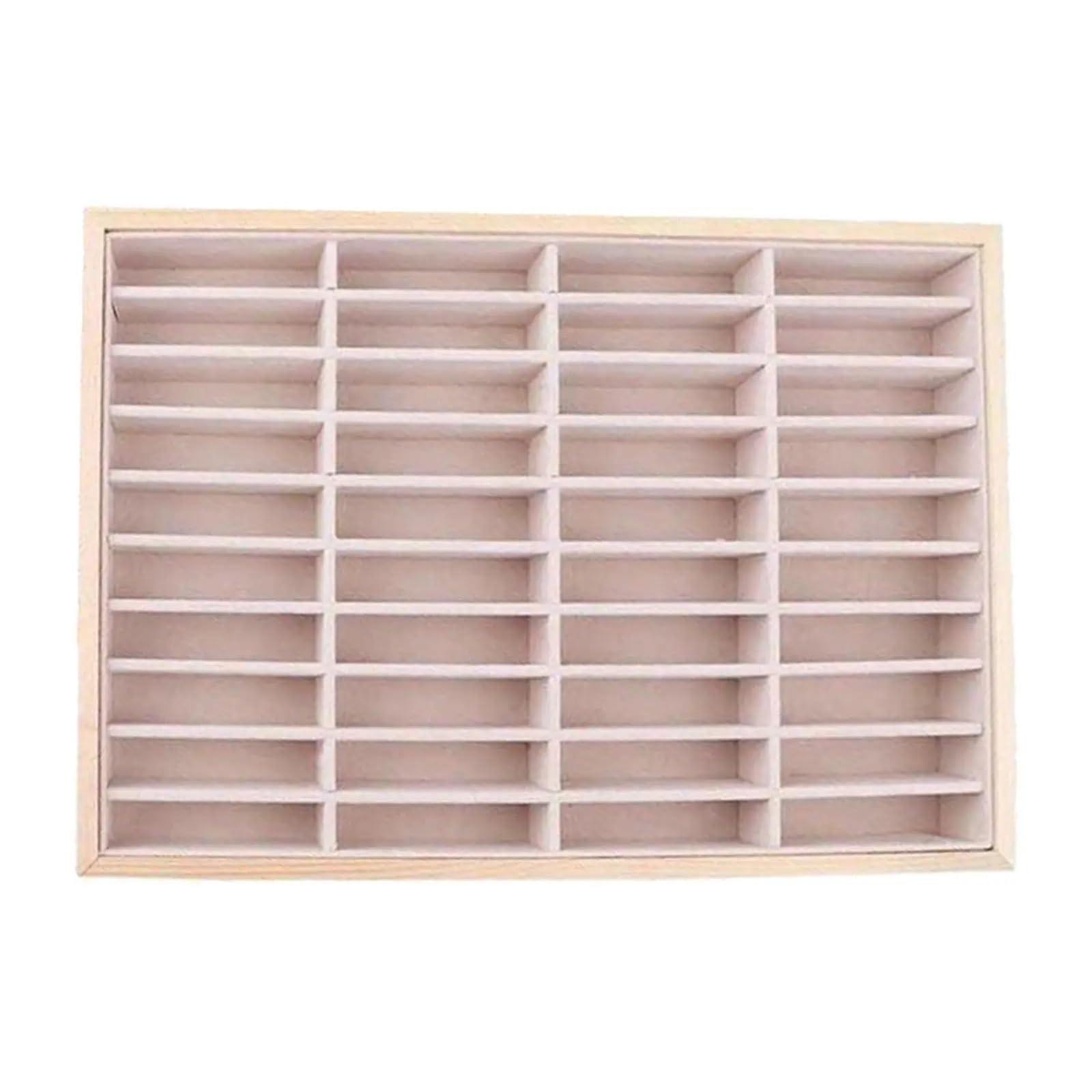 Organizador de exhibición de collares de 40 rejillas, bandeja de almacenamiento de joyas, caja for aretes Para Collares, Anillos, Brazaletes Y Pendientes(Style 1)