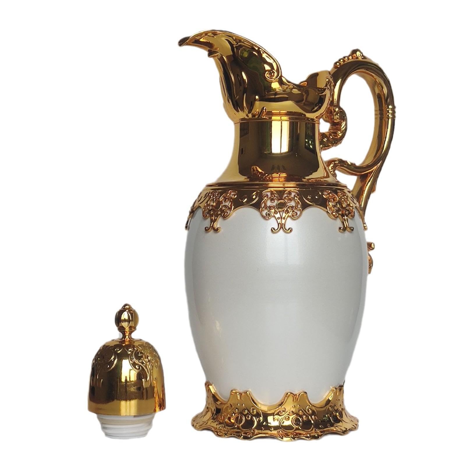 Caraffa Termica Isolata per Caffè, Termica per Tè, Pentola a Vuoto per La Cucina, Oro 28cmx32cm