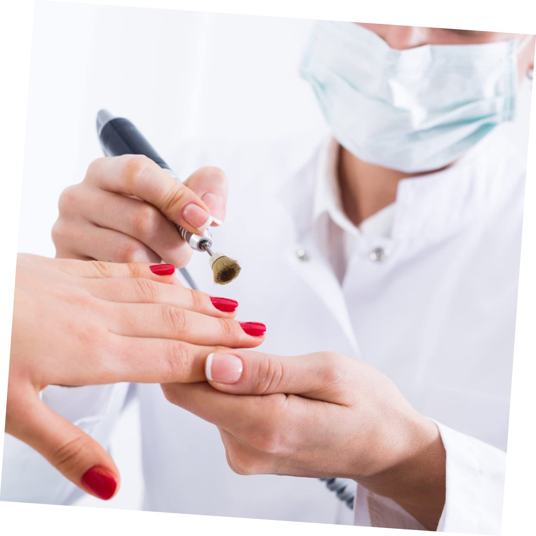 Housoutil 20pezzi Spazzole Per Unghie Rame Professionali Per Manicure Art Per La e Dei Bit Per Trapano Unghie