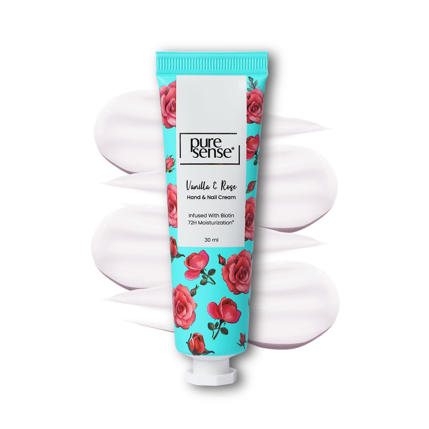 PureSense Vanilla and Rose Non Sticky Hand and Nail Cream Infused with Biotin | Glycerin | Niacinamide for 72hr Nourished | Moisturized Skin and Nails for Men and Women 30ml-picture-40