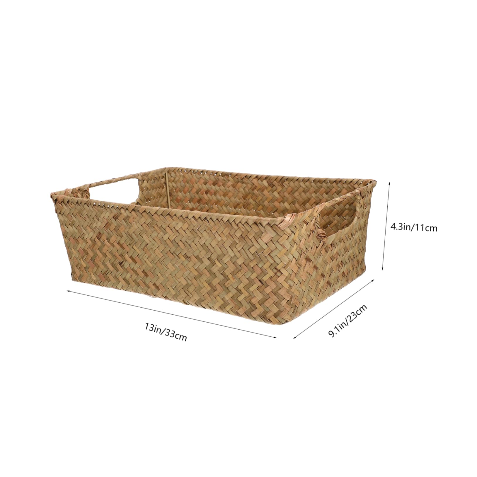 BEBEMOKO Kitchen Storage Box Wicker Baskets with Lids Egg Container Decorative Tray Sundries Basket Home Storage Baskets Indoor Bread Container Woven Storage Baskets Basket Shelf Mat Grass