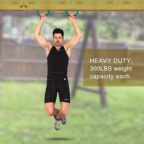 Miniatura 5 de Dolibest Juego de 4 asas de seguridad para parque infantil, juego de columpios de mano de seguridad para niños, marco de escalada, casa de juegos,