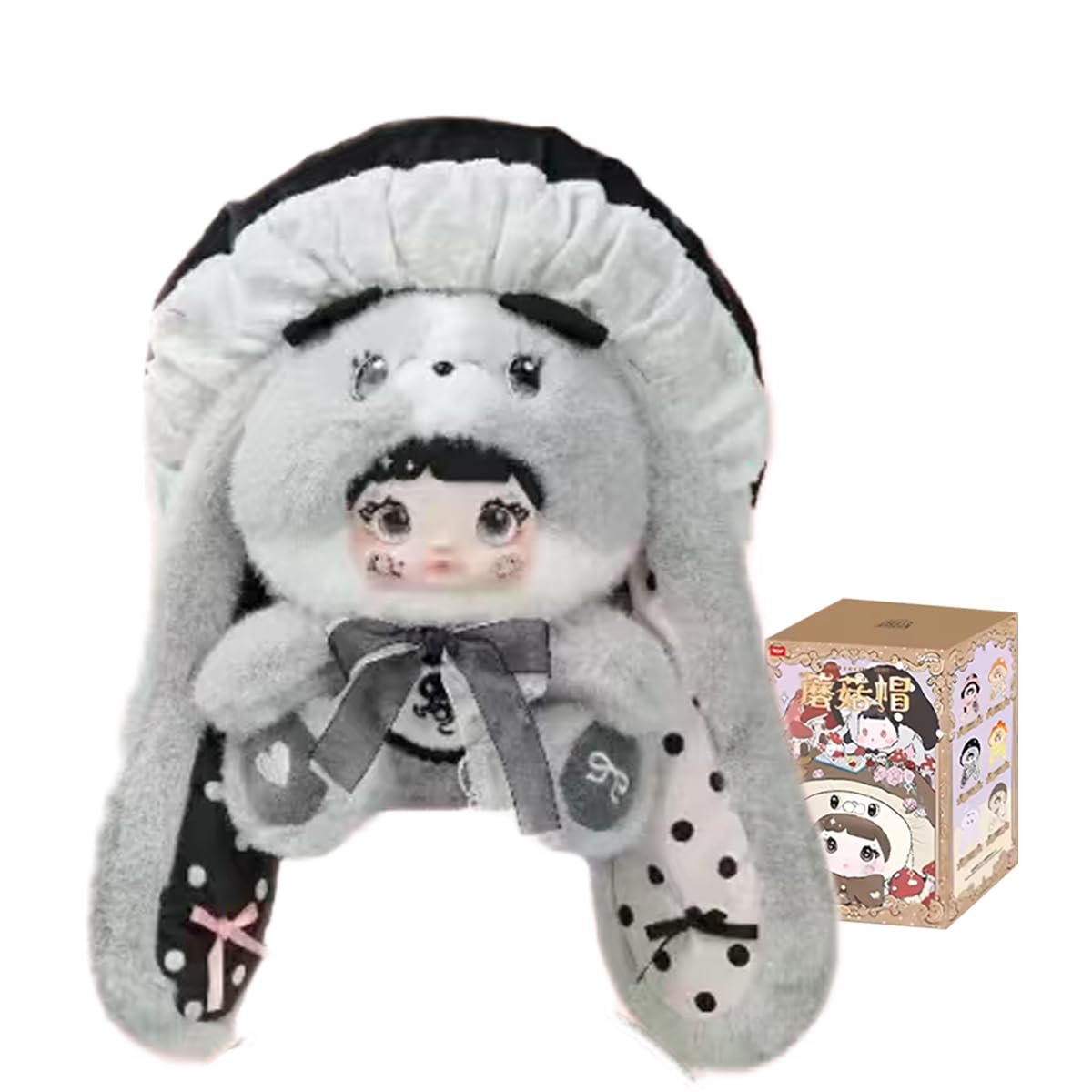 Nommi Mushroom Hat 400% Series Blind Box Action Figures Mystery Box Cute Random Toys Birthday Gift Christmas Collectible Toy for Desktop Ornaments, 1PC