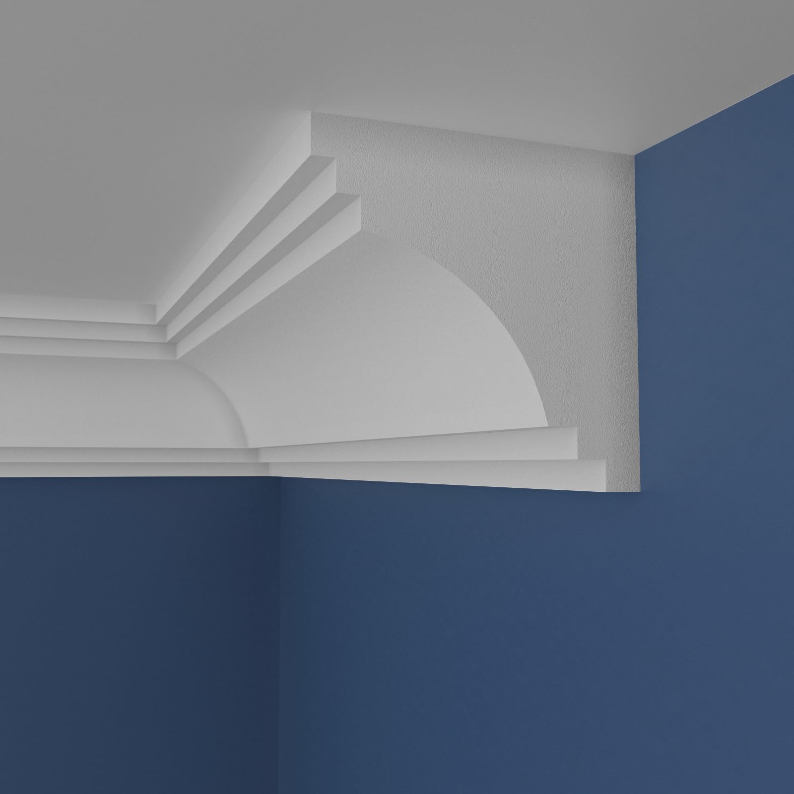 WOLDECOR XPS Cornice Coving – Decorative Coving Moulding for Ceilings, Lightweight Paintable Ceiling Coving Trim, Easy DIY Installation, Durable and Moisture Resistant (WS07, 20 Meters) — image 1
