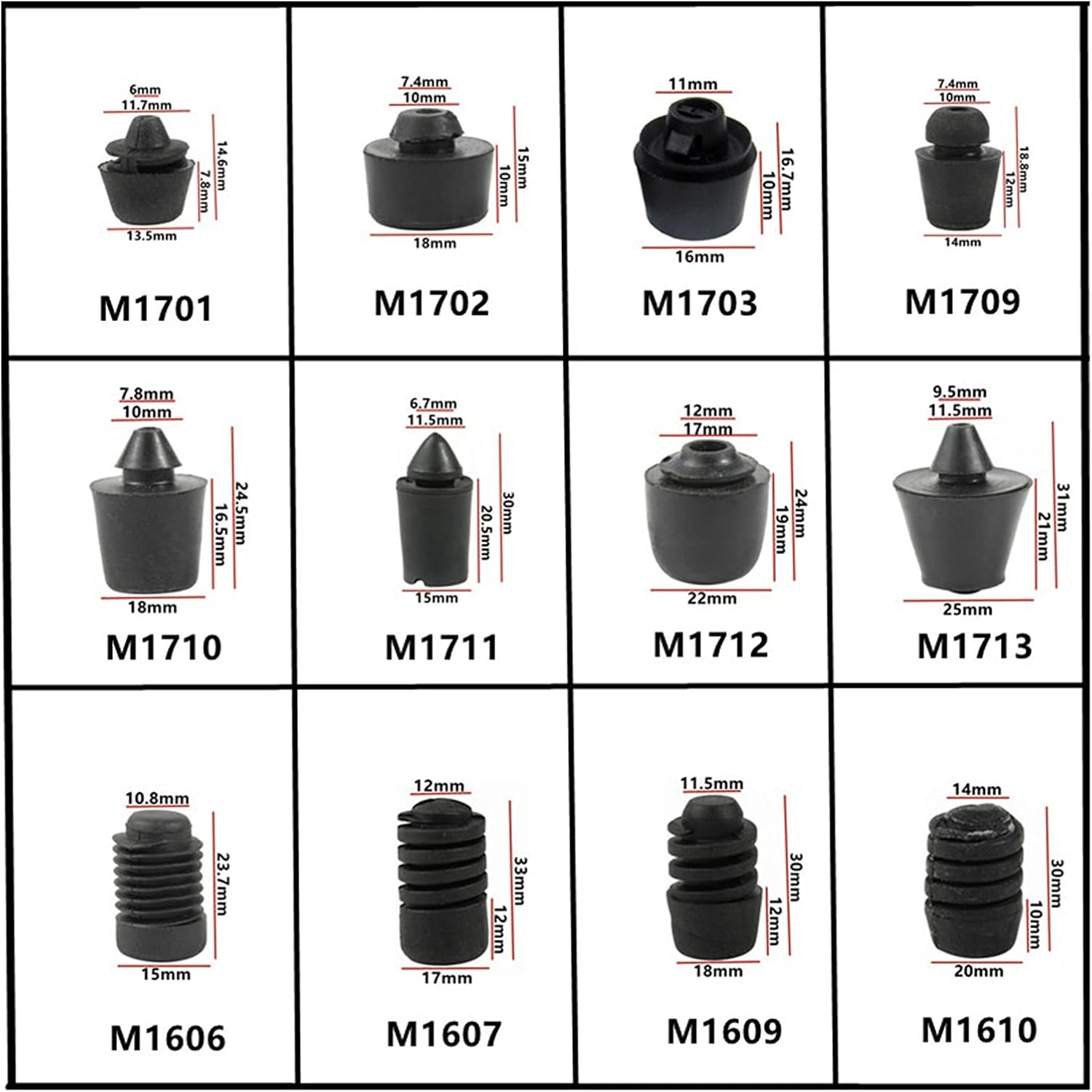 Amazon Co Jp Freschet 2ピース車のトランクテールゲートドアエンジンカバー耐衝撃クッションゴムバンドピアショックブロックファスナー Color Name 2pcs M1609 車 バイク