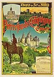 AP57 Vintage 1900 French Pierrefonds Compiegne Coury Nothern Railway France Advertising Poster Re-Print - A1 (841 x 610mm) 33" x 24"