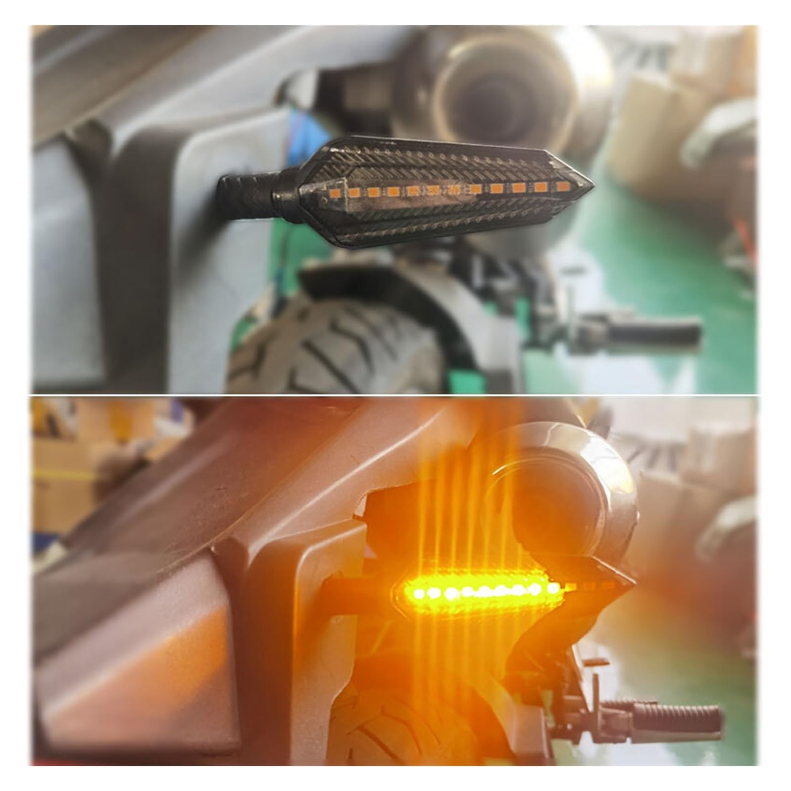 Intermitentes para Motocicleta E24, Luz Intermitente De 12 LED, Ámbar, V, Homologado por M10, Marca E Motocicleta Intermitentes señalizacion