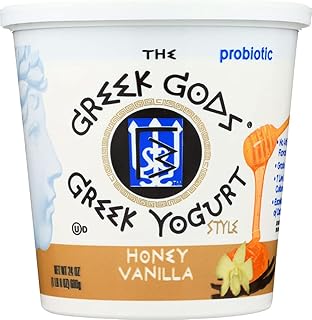Greek Gods Vanilla Honey Greek Yogurt, 24 Ounce - 6 per case.