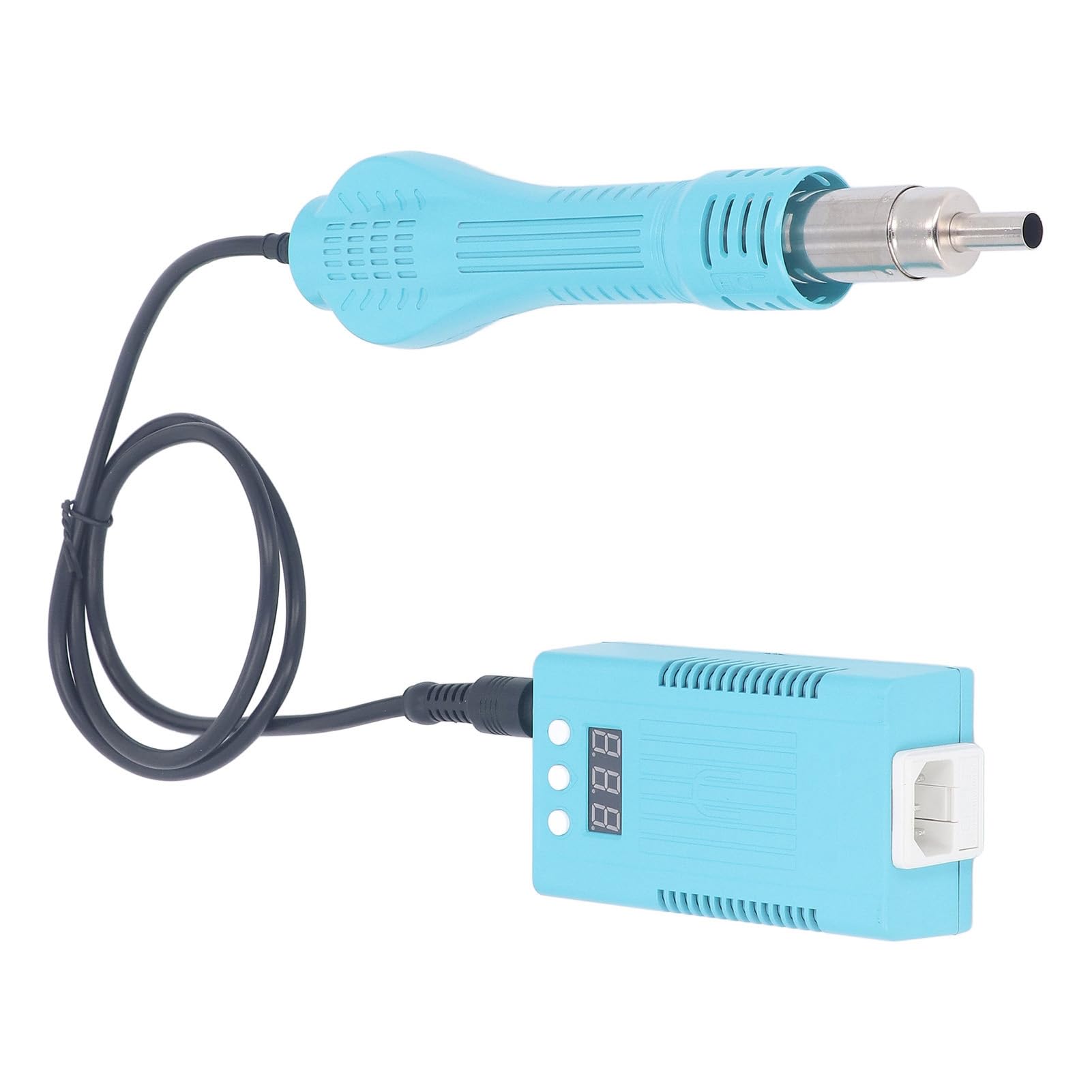 Cyfrowa Opalarka, Wyświetlacz LCD 3mph-10mph Cyfrowa Opalarka 700W Bezgłośny Ceramiczny rdzeń Grzejny do Naprawy Elektroniki (Wtyczka UE 220 V)