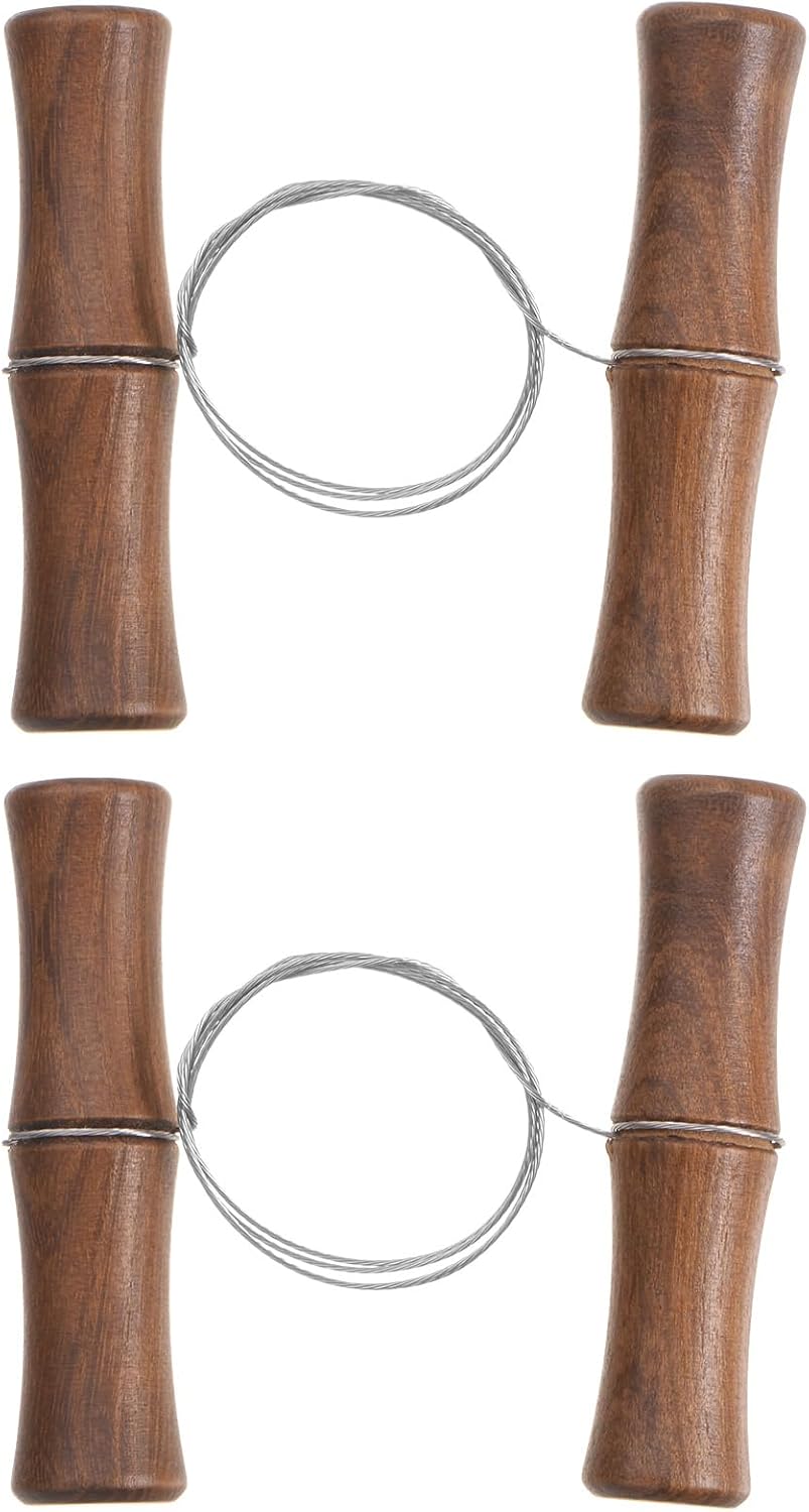 HARFINGTON 2pcs Wire Clay Mud Cutting Tool Wire Clay Cutter Curly Cutoff Tool Cheese Dough Cutting Tools for Pottery Wheel Clay Ceramic Making, 24.41 Inch Red Silver HARFINGTON 2pcs Wire Clay Mud Cutting Tool Wire Clay Cutter Curly Cutoff Tool Cheese Dough Cutting Tools for Pottery Wheel Clay Ceramic Making, 24.41 Inch Red Silver