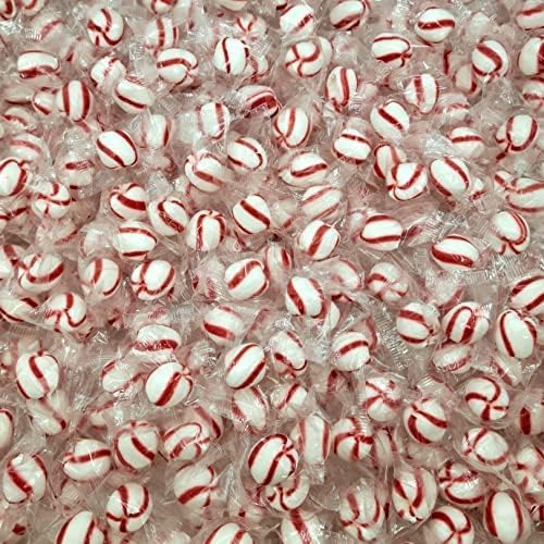 Sweetsome Bob's Sweet Stripes Soft Peppermint Candy – Melt Away Mints – Individually Wrapped – Bulk Pack (Peppermint, 2 Pound)