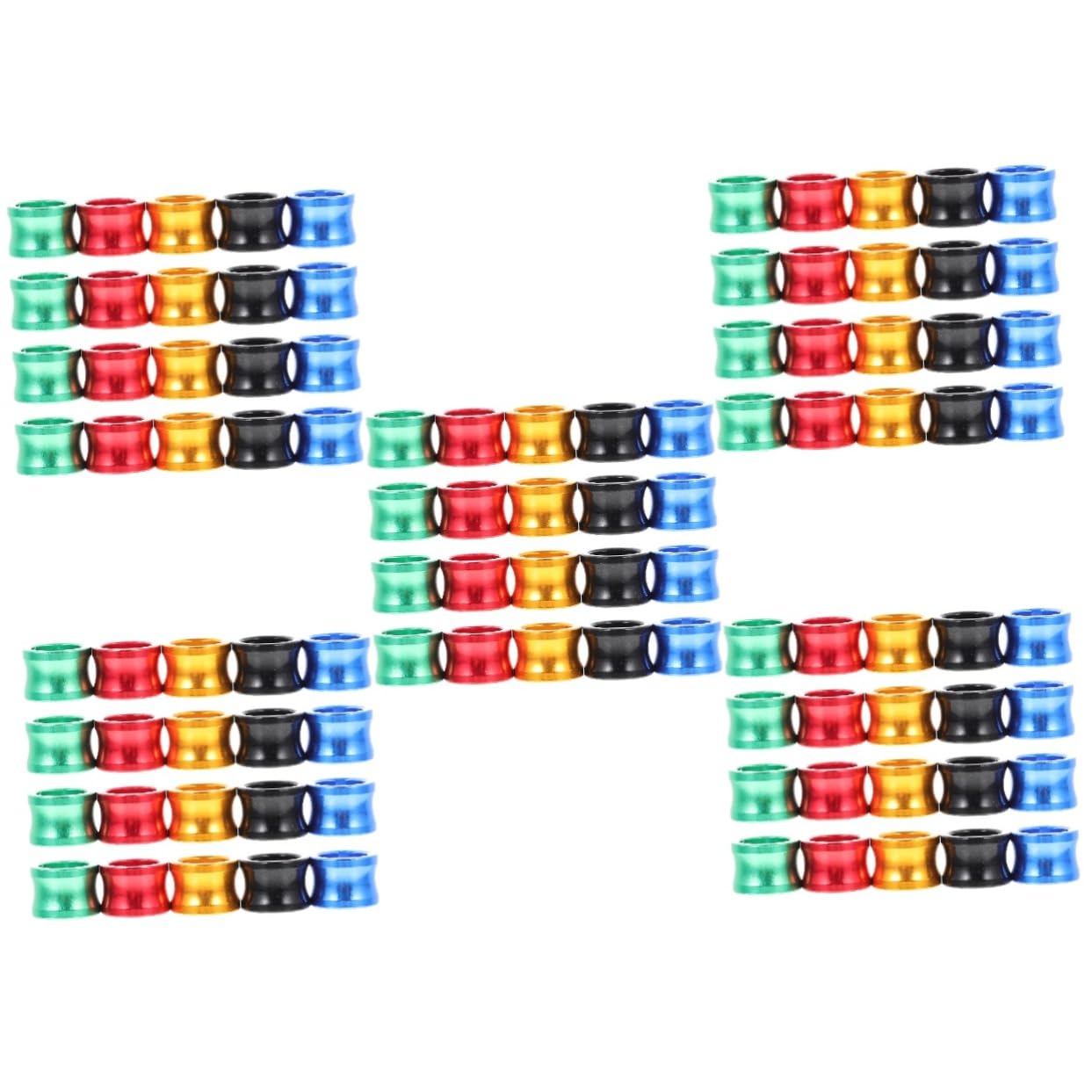 Angoily 100pièces Anneaux De Pied Colorés pour Pigeons Identification Facile des Oiseaux Accessoires pour Volaille Réutilisables Et Pratiques