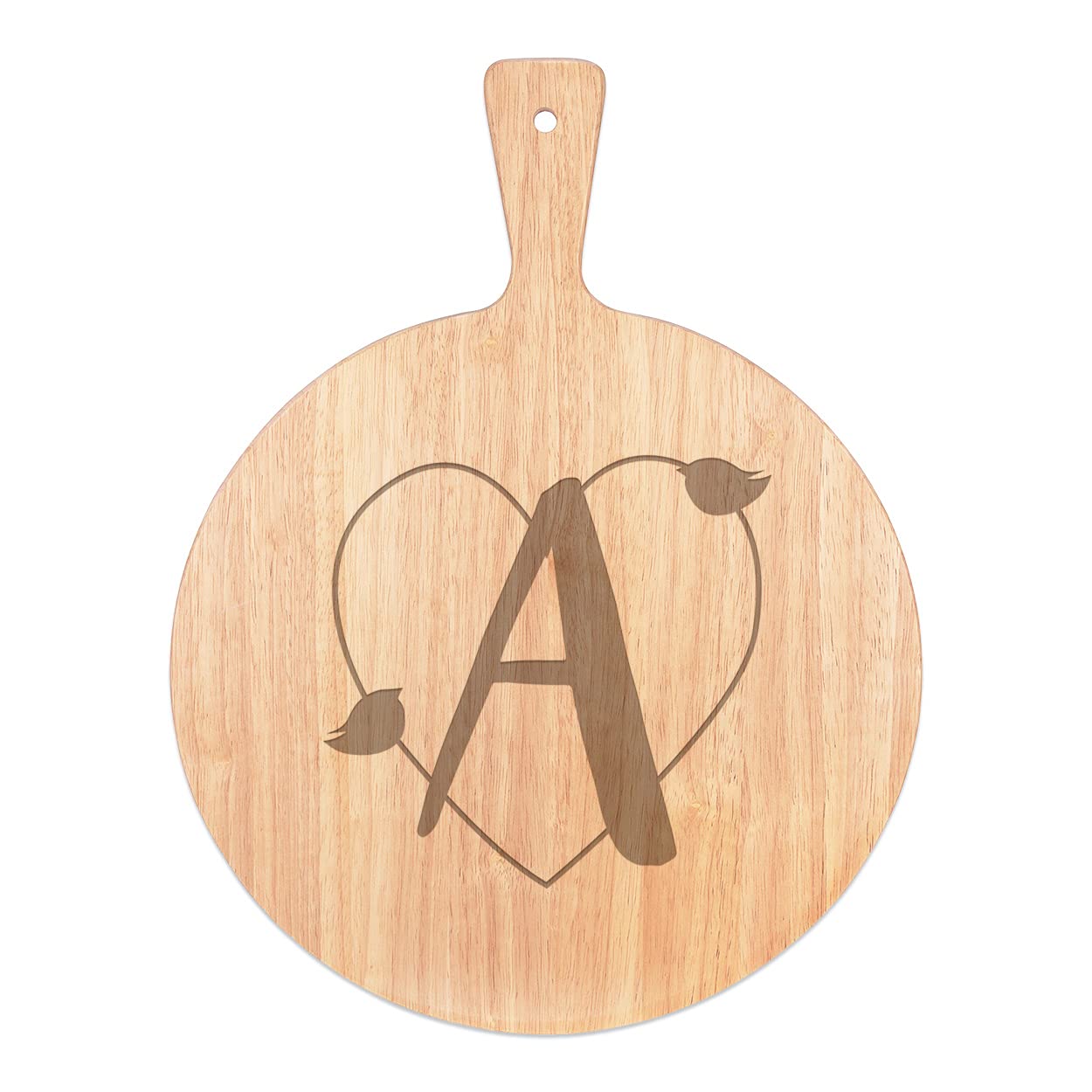 Planche à pizza Alphabet Lettre A Heart pour vos soirées italiennes entre amis