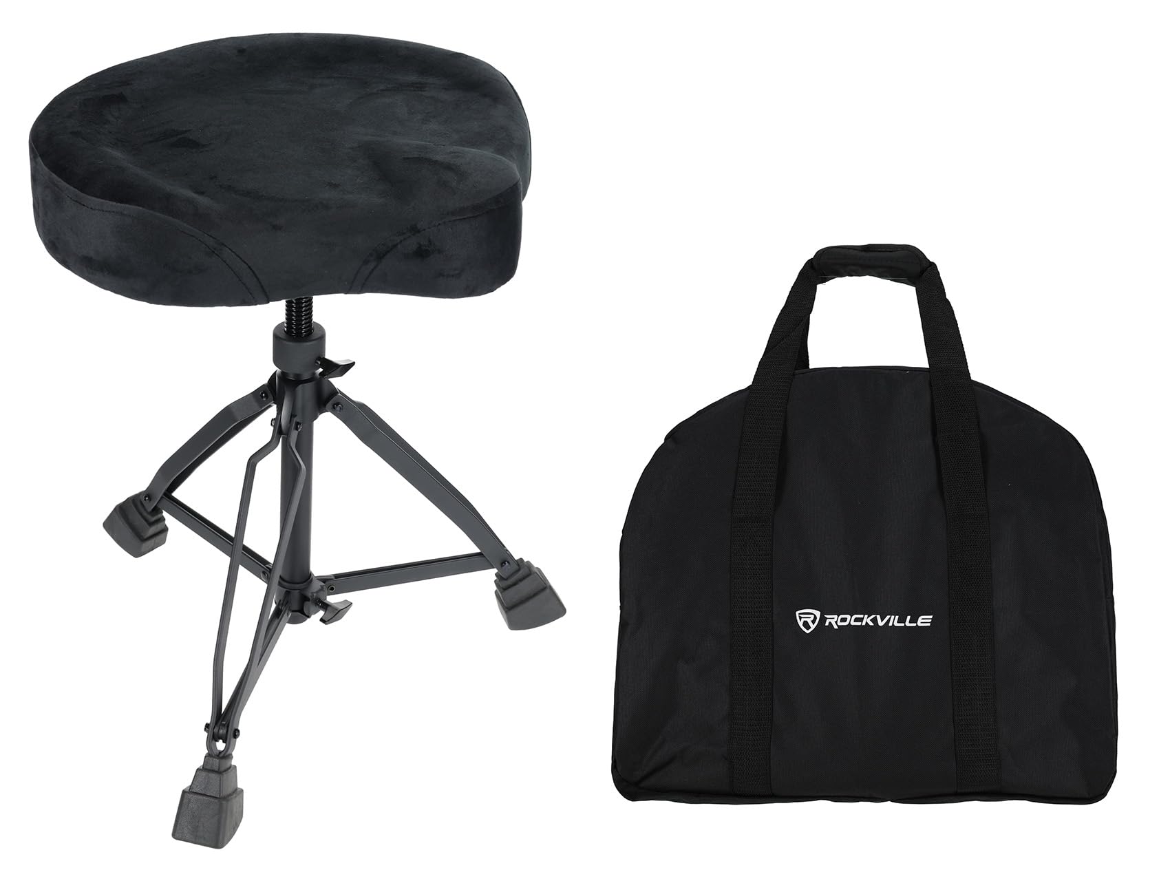 Amazon.com: Rockville RDS51 Double Braced Drum Throne, 4