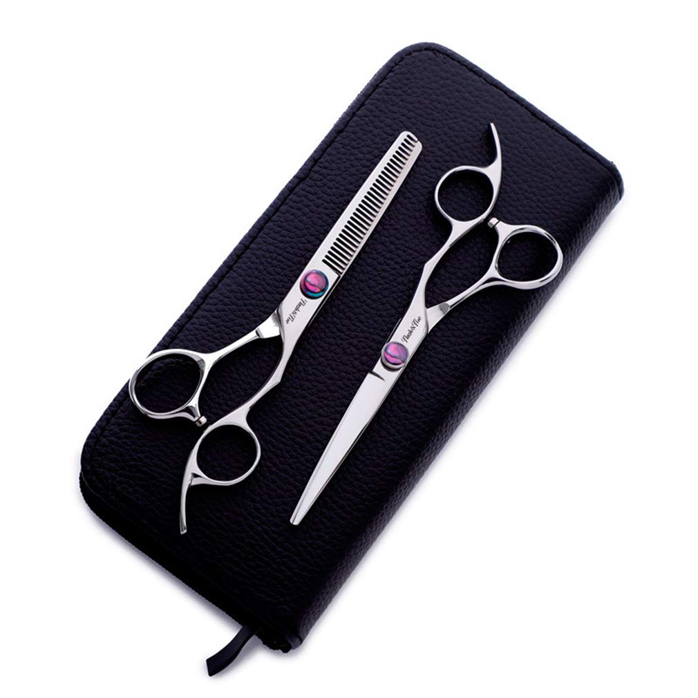 YODZ 6.0 Pollici di Parrucchiere Scissors Set, Parrucchiere Professionale in Acciaio Inox di Taglio dei Capelli Cesoie, con Vite di Regolazione, per Il Salone Barbieri, Uomini, Donne