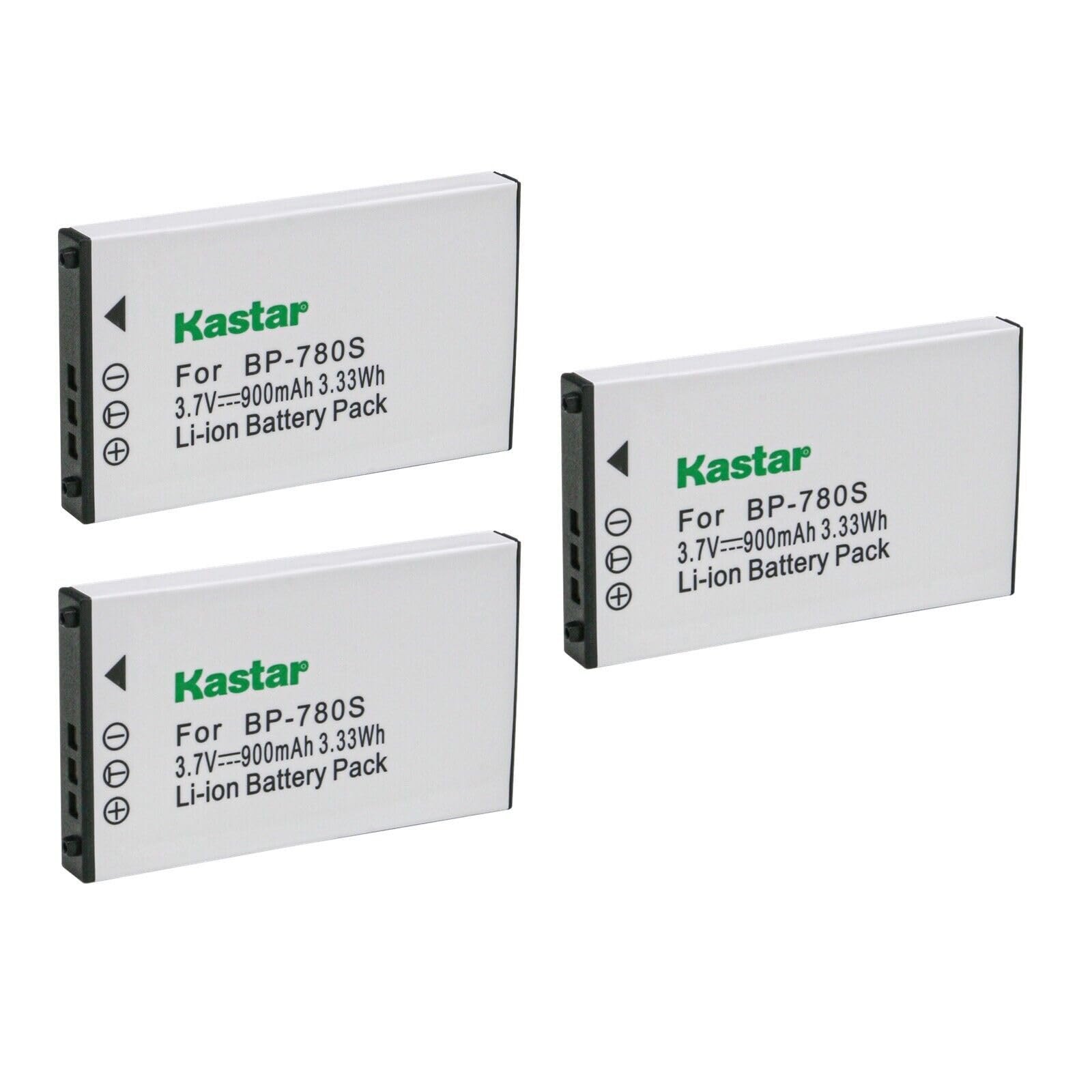 Kastar 3-Pack Battery Replacement for Kyocera BP-780S, Kyocera BP-780CS Battery, Kyocera CONTAX SL300R, Kyocera CONTAX SL300RT, Kyocera Finecam SL300R