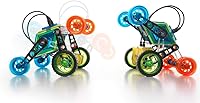 Vista 5 de GeoSmart Flip Bot - Construye vehículos geomagnéticos controlados a distancia con este juego de construcción magnético centrado en STEM con motores