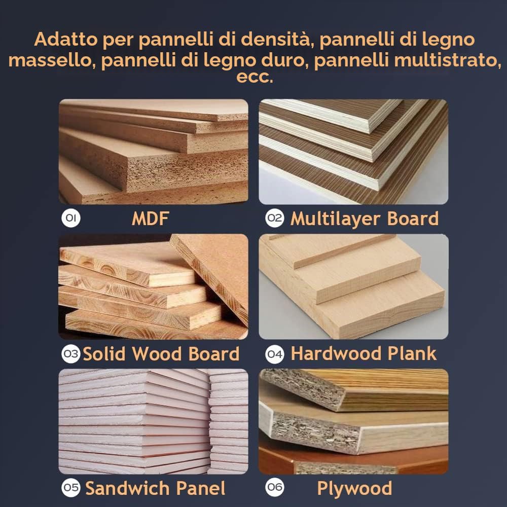 Punta da taglio bidirezionale a doppia spirale in metallo al carburo, per fresa CNC a compressione, per il taglio del legno, 6 x 25 mm