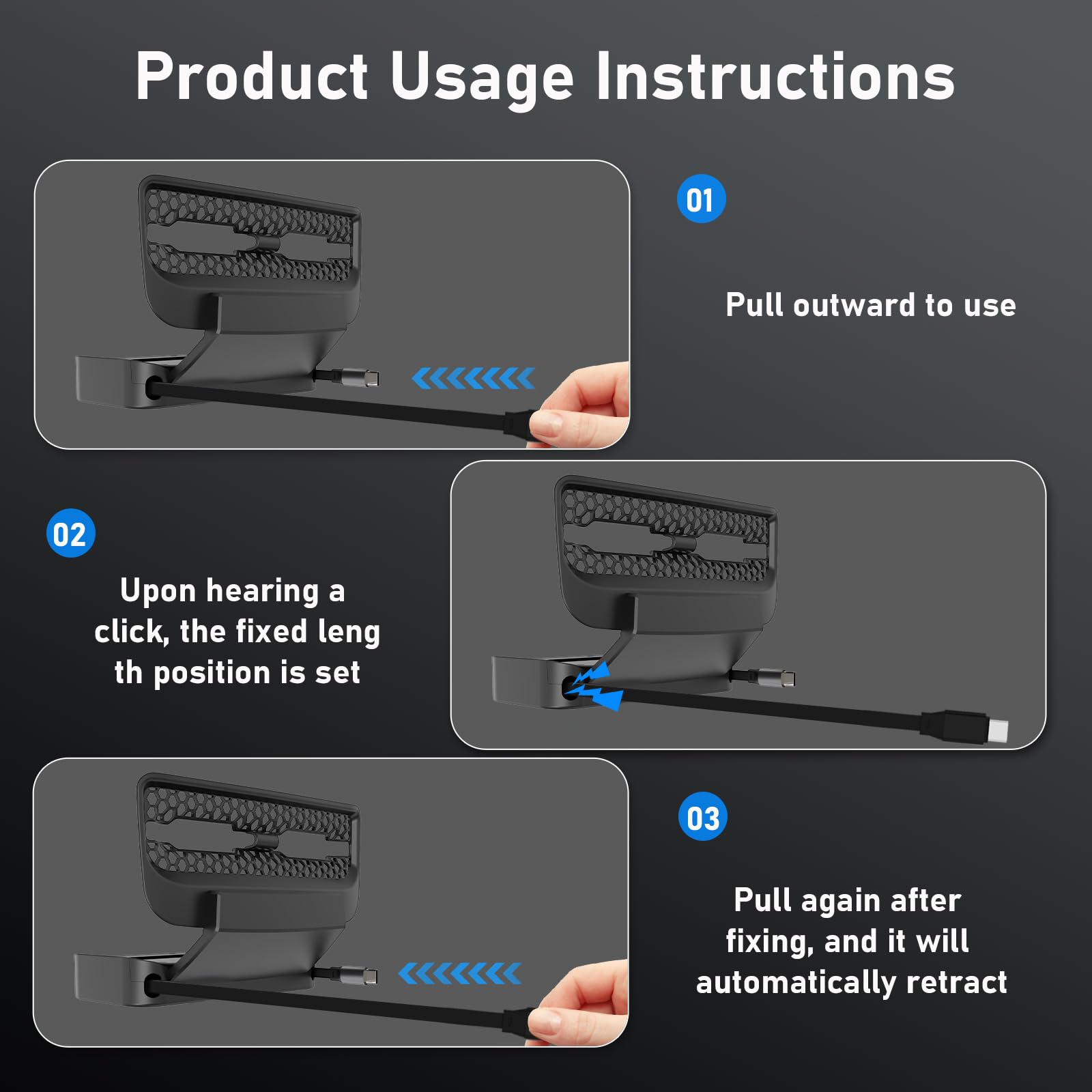 Hub de carga USB trasero para Tesla Model Y 2021-2024, accesorios - Hub de carga rápida de 4 puertos con cubierta deslizante, 2 estaciones de acoplamiento tipo C para Tesla Model 3
