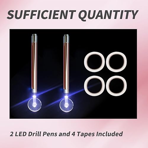 Miniatura 3 de Juego de 6 ruedas LED de diamantes de imitación para arte, suministros de arte de diamantes de imitación rápidos y eficientes para arte de joyería,