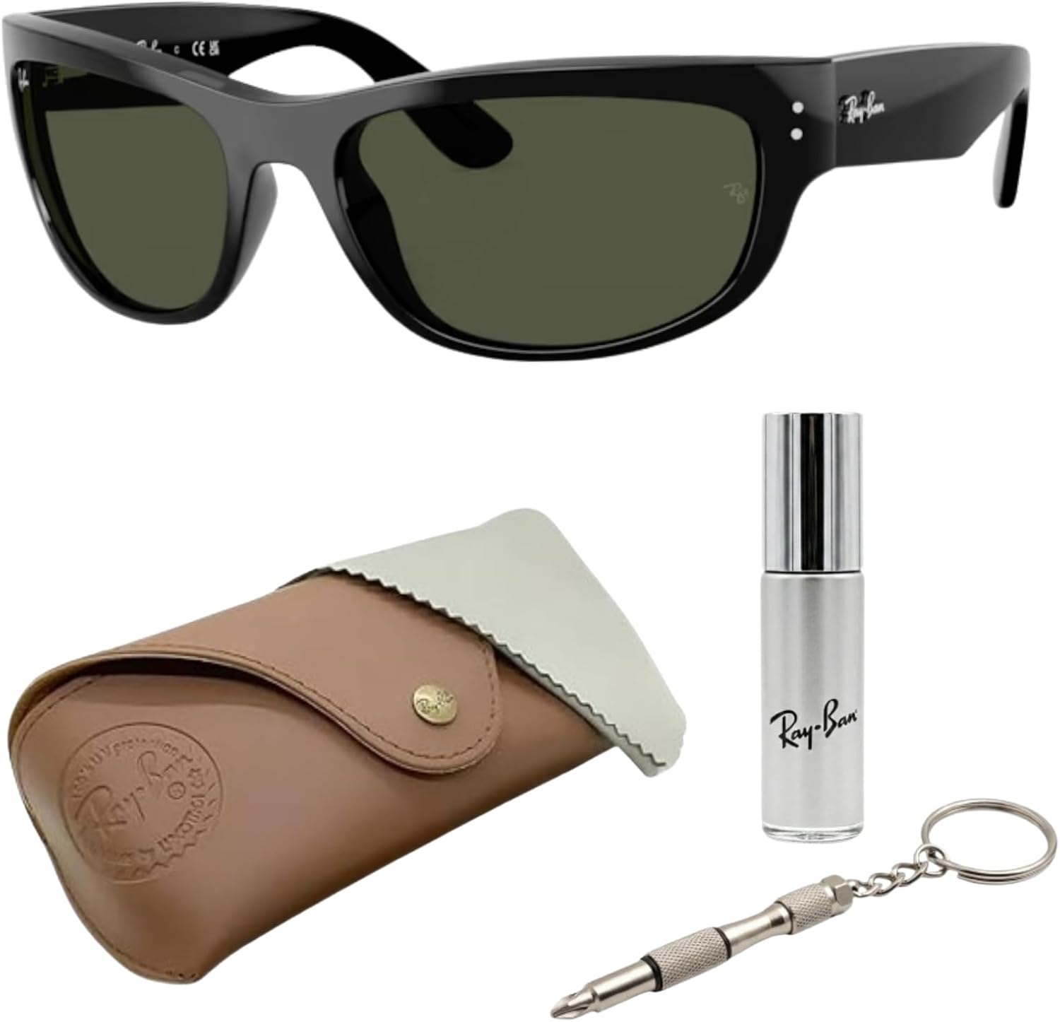 Ray-Ban RB2289 MEGA BALORAMA Square-Round Shaped Sunglasses for Men & Women with Official RAYBAN Eyewear Kit