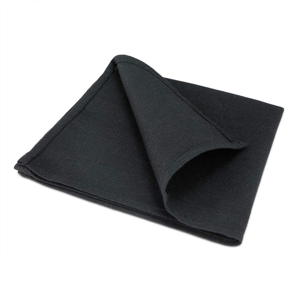 Stoffservietten, 100 Stück, Schwarz, 40x40cm, Treb X