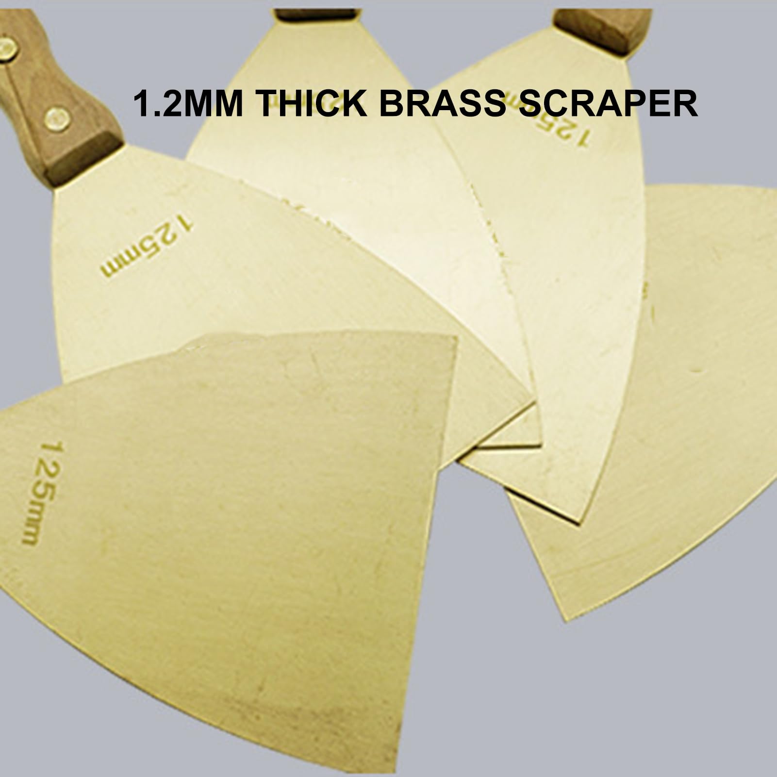 Spatola per stucco, Raschietto for vernice, spatola con manico in legno, strumento di sicurezza for l'applicazione di stucco, riparazione di cartongesso, 1 pollice,Strumento per stucco da parete(4inc