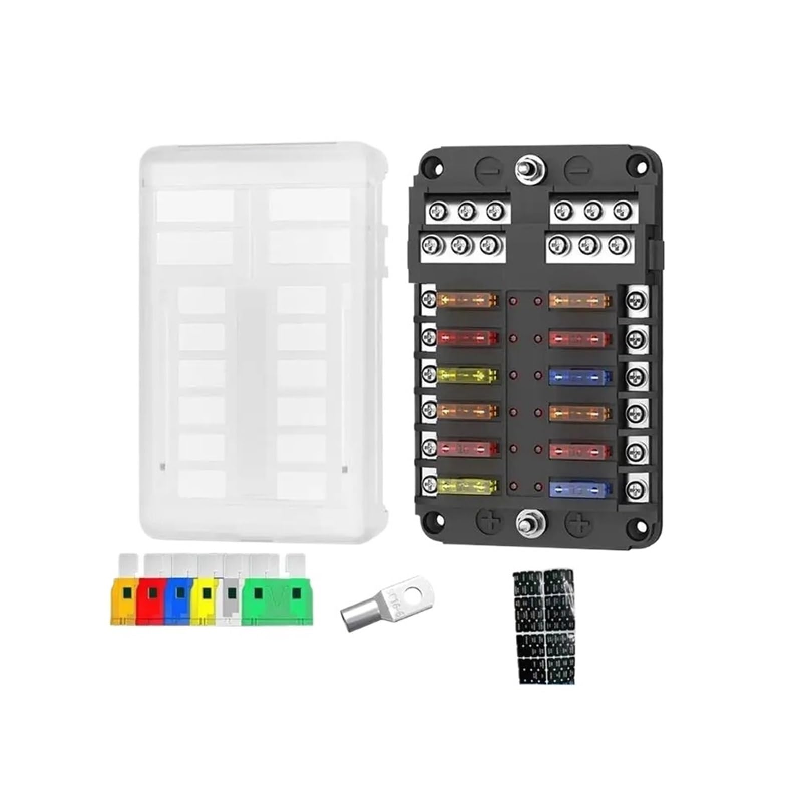 Boîte à fusibles de voiture 12 voies A78K sécurisée pour circuit intégré