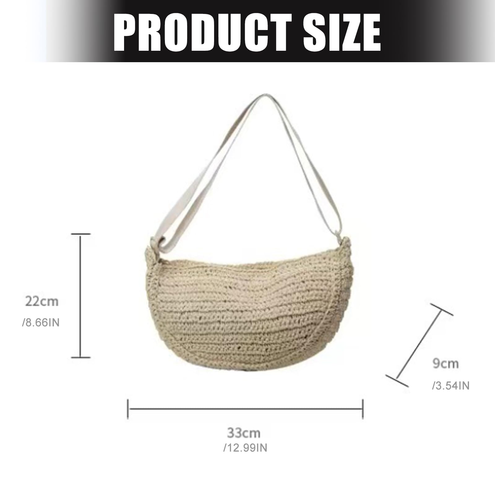 Bolso bandolera con correa ajustable para