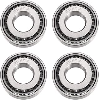 Pnzxi 4pcs 30203 Tapered Roller Bearing Cone with Cup, 17mm Inner Diameter 40mm OD 13mm Thickness for Freight Trailer