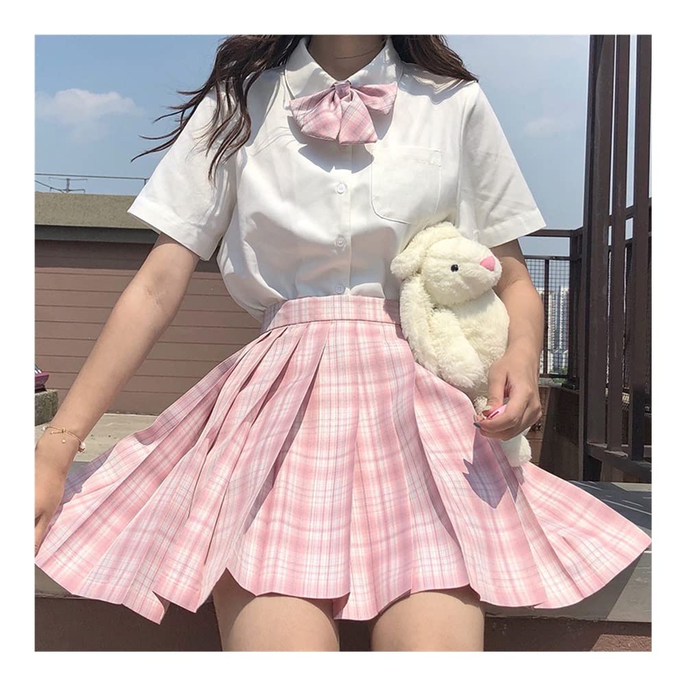 Amazon.co.jp: チェック柄プリーツスカート スカート 夏 冬 黒