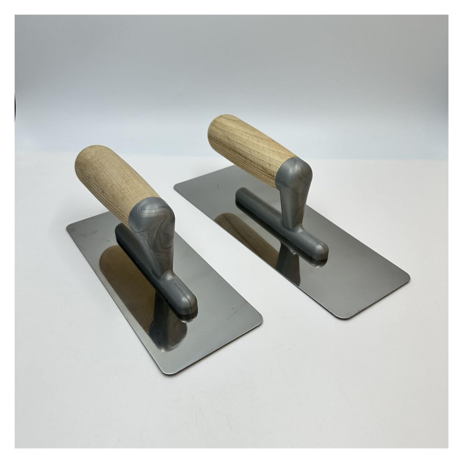 Edelstahl-Spachtelkelle, Kieselgur-Textur, Farbwerkzeug, Gips-Malgeräte(2pcs)
