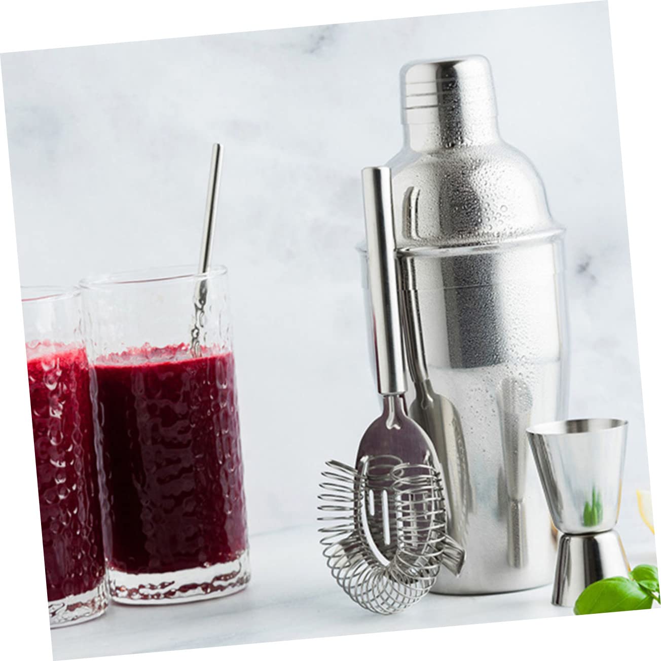 1 Set per Cocktail Inossidabile Kit Professionale per Bar e Feste per Cocktail e Bevande Fresche
